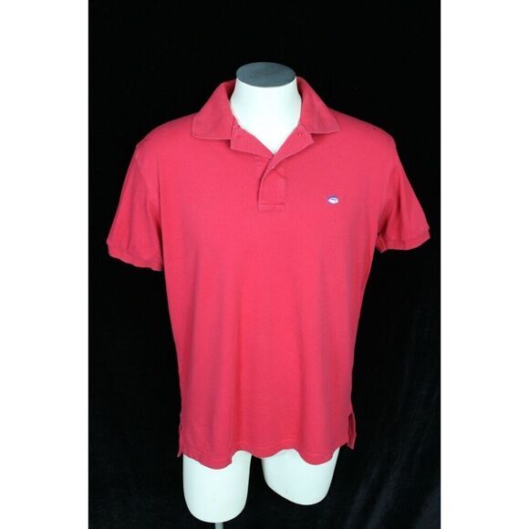 Southern Tide SkipJack Red Short Sleeve Golf Polo Shirt Size Medium - Picture 1 of 8